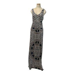 Anthropologie Black and White Maxi Dress